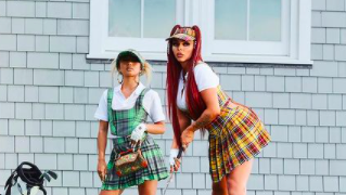 Former Little Mix star Jesy Nelson plays golf in her FIRST solo single 'Boyz'
